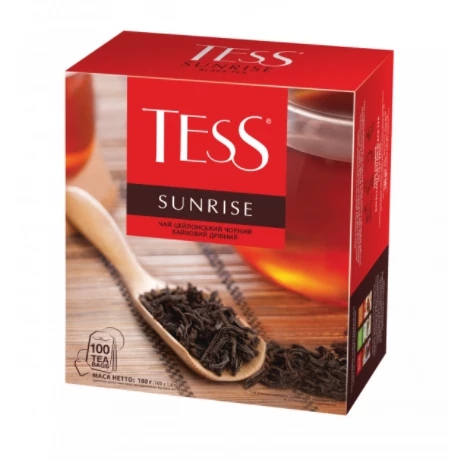 Фото Чай черный пакетированный TESS Sunrise (100 x 1.8 г)