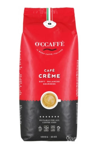 Фото Кофе в зернах O'CCAFFE Café Crème  1 кг
