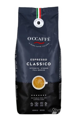 Фото Кофе в зернах O'CCAFFE Espresso Classico 1 кг