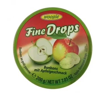 Фото Леденцы Woogie Fine Drops со вкусом яблока 200 г