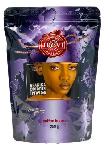 Фото Кофе в зёрнах Trevi Арабика Эфиопия Иргачиф 250 г