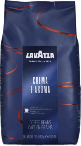 Фото Кофе в зернах Lavazza Crema e Aroma (синяя) 1 кг Лавацца Крема арома