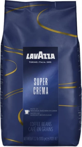 Фото Кофе в зернах Lavazza Super Crema (синяя) 1 кг Лавацца Супер крема