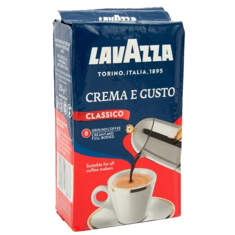 Фото Молотый кофе Lavazza Crema e Gusto 250 г Лавацца Крема е густо