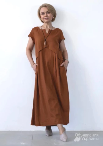 Фото Сукня з льону та віскози джульєтта season в стилі бохо різні кольори