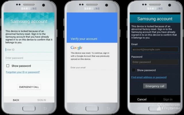 Фото Pазблокировка Google account - отвязка пароля - Samsung FRP unlock